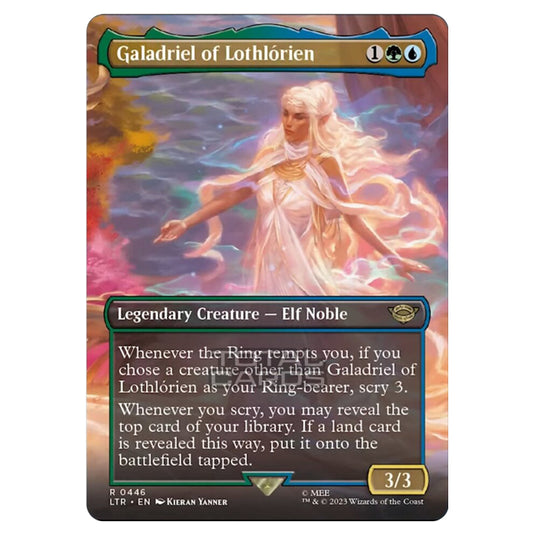 Magic The Gathering - The Lord of the Rings - Tales of Middle-Earth - Galadriel of Lothlórien (Scene Card)  - 0446