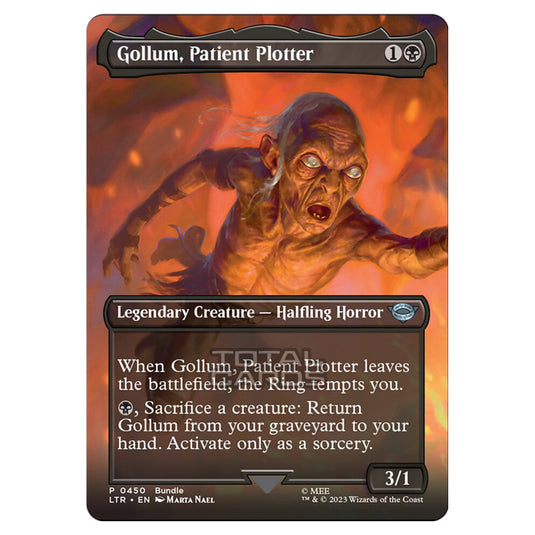 Magic The Gathering - The Lord of the Rings - Tales of Middle-Earth - Gollum, Patient Plotter (Scene Card)  - 0450