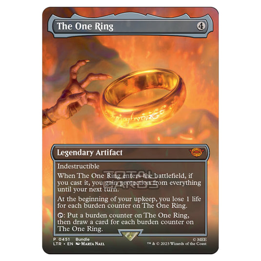 Magic The Gathering - The Lord of the Rings - Tales of Middle-Earth - The One Ring (Scene Card)  - 0451