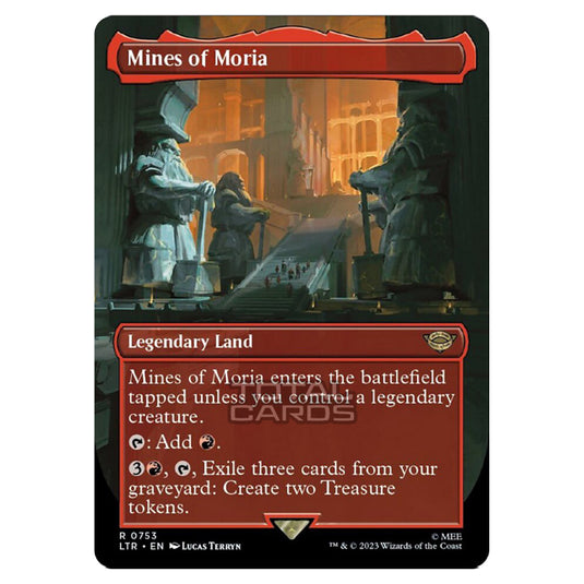 Magic The Gathering - The Lord of the Rings - Tales of Middle-Earth - Mines of Moria (Alternate-Art Borderless Card)  - 0753