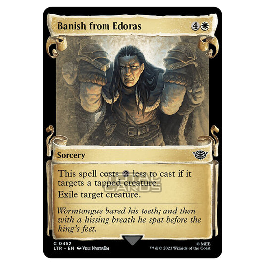 Magic The Gathering - The Lord of the Rings - Tales of Middle-Earth - Banish from Edoras (Extended Art Card)  - 0452