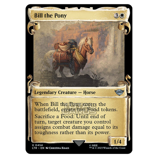 Magic The Gathering - The Lord of the Rings - Tales of Middle-Earth - Bill the Pony (Extended Art Card)  - 0454