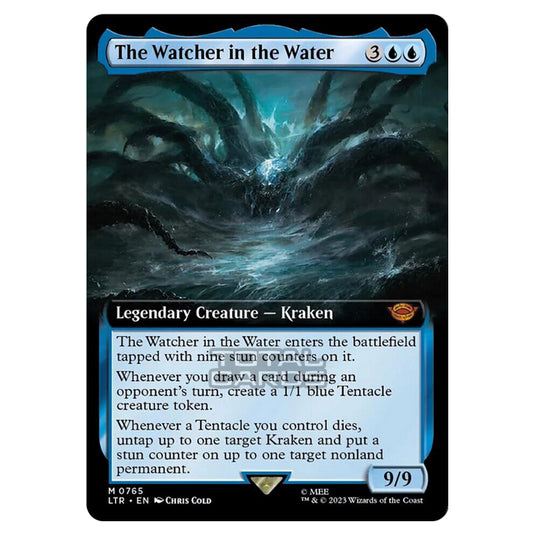 Magic The Gathering - The Lord of the Rings - Tales of Middle-Earth - The Watcher in the Water (Extended Art Card)  - 0765