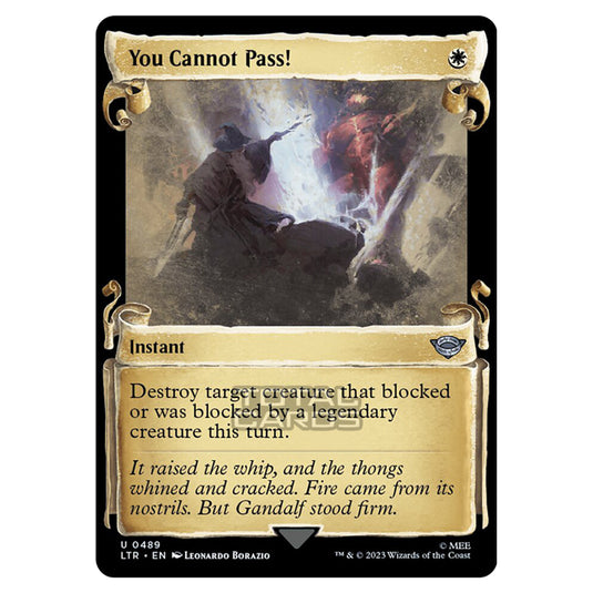 Magic The Gathering - The Lord of the Rings - Tales of Middle-Earth - You Cannot Pass! - 0489