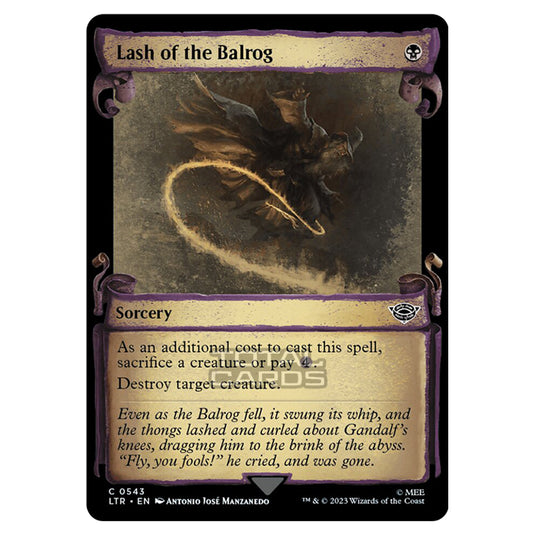 Magic The Gathering - The Lord of the Rings - Tales of Middle-Earth - Lash of the Balrog - 0543