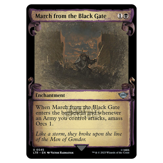 Magic The Gathering - The Lord of the Rings - Tales of Middle-Earth - March from the Black Gate - 0545