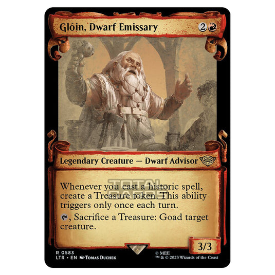 Magic The Gathering - The Lord of the Rings - Tales of Middle-Earth - Glóin, Dwarf Emissary - 0583