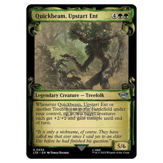 Magic The Gathering - The Lord of the Rings - Tales of Middle-Earth - Quickbeam, Upstart Ent - 0634