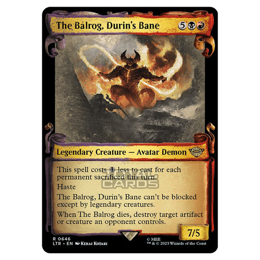 Magic The Gathering - The Lord of the Rings - Tales of Middle-Earth - The Balrog, Durin's Bane - 0646