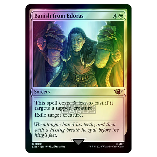 Magic The Gathering - The Lord of the Rings - Tales of Middle-Earth - Banish from Edoras - 0001 (Foil)