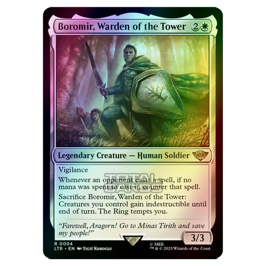 Magic The Gathering - The Lord of the Rings - Tales of Middle-Earth - Boromir, Warden of the Tower - 0004 (Foil)