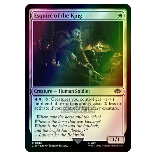 Magic The Gathering - The Lord of the Rings - Tales of Middle-Earth - Esquire of the King - 0013 (Foil)