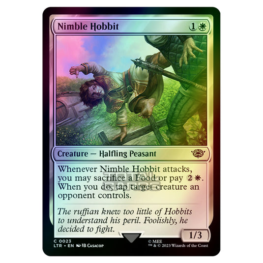 Magic The Gathering - The Lord of the Rings - Tales of Middle-Earth - Nimble Hobbit - 0023 (Foil)