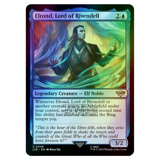 Magic The Gathering - The Lord of the Rings - Tales of Middle-Earth - Elrond, Lord of Rivendell - 0049 (Foil)