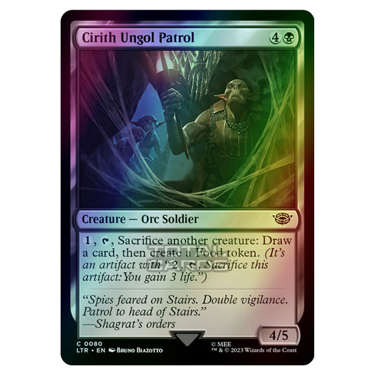 Magic The Gathering - The Lord of the Rings - Tales of Middle-Earth - Cirith Ungol Patrol - 0080 (Foil)