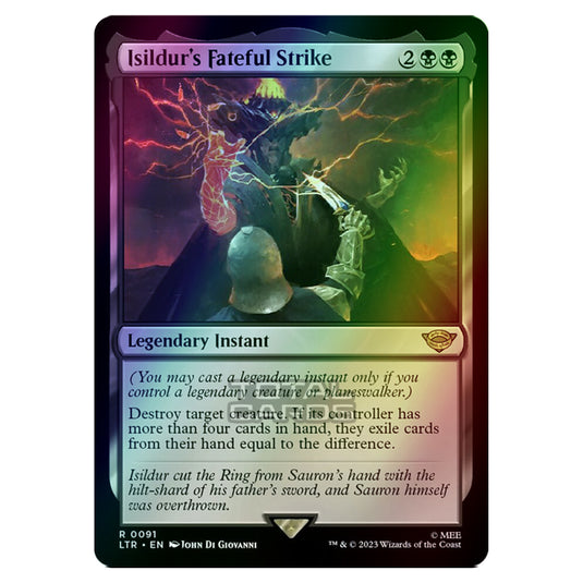 Magic The Gathering - The Lord of the Rings - Tales of Middle-Earth - Isildur's Fateful Strike - 0091 (Foil)