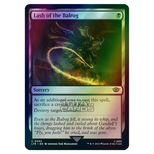 Magic The Gathering - The Lord of the Rings - Tales of Middle-Earth - Lash of the Balrog - 0092 (Foil)