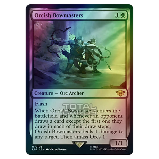 Magic The Gathering - The Lord of the Rings - Tales of Middle-Earth - Orcish Bowmasters - 0103 (Foil)