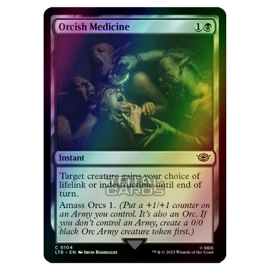 Magic The Gathering - The Lord of the Rings - Tales of Middle-Earth - Orcish Medicine - 0104 (Foil)