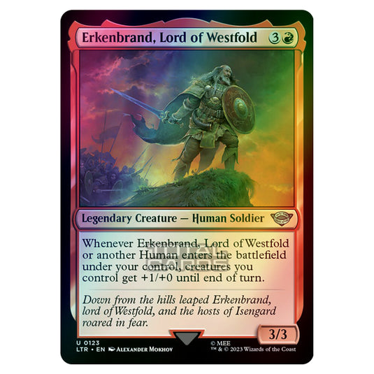 Magic The Gathering - The Lord of the Rings - Tales of Middle-Earth - Erkenbrand, Lord of Westfold - 0123 (Foil)