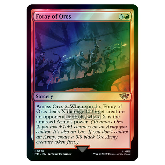 Magic The Gathering - The Lord of the Rings - Tales of Middle-Earth - Foray of Orcs - 0128 (Foil)