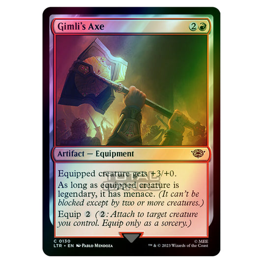 Magic The Gathering - The Lord of the Rings - Tales of Middle-Earth - Gimli's Axe - 0130 (Foil)