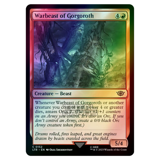 Magic The Gathering - The Lord of the Rings - Tales of Middle-Earth - Warbeast of Gorgoroth - 0152 (Foil)