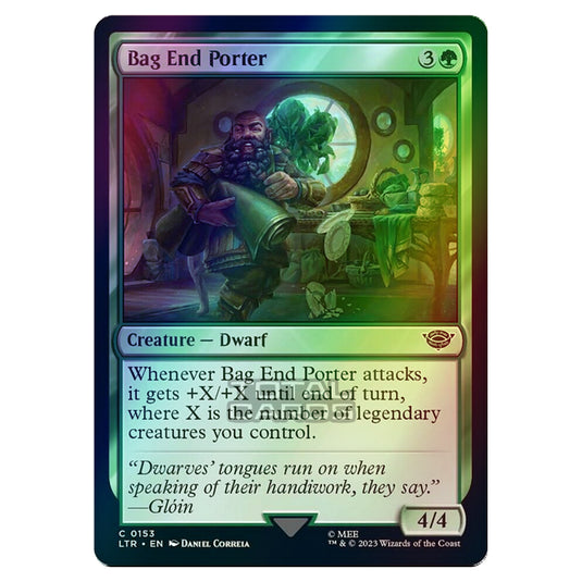 Magic The Gathering - The Lord of the Rings - Tales of Middle-Earth - Bag End Porter - 0153 (Foil)