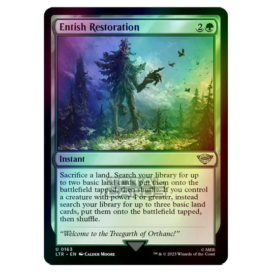 Magic The Gathering - The Lord of the Rings - Tales of Middle-Earth - Entish Restoration - 0163 (Foil)