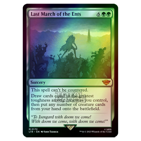 Magic The Gathering - The Lord of the Rings - Tales of Middle-Earth - Last March of the Ents - 0172 (Foil)