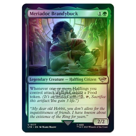 Magic The Gathering - The Lord of the Rings - Tales of Middle-Earth - Meriadoc Brandybuck - 0177 (Foil)