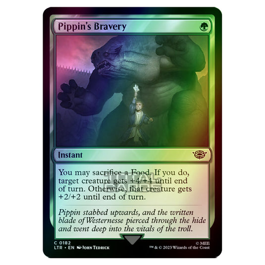 Magic The Gathering - The Lord of the Rings - Tales of Middle-Earth - Pippin's Bravery - 0182 (Foil)