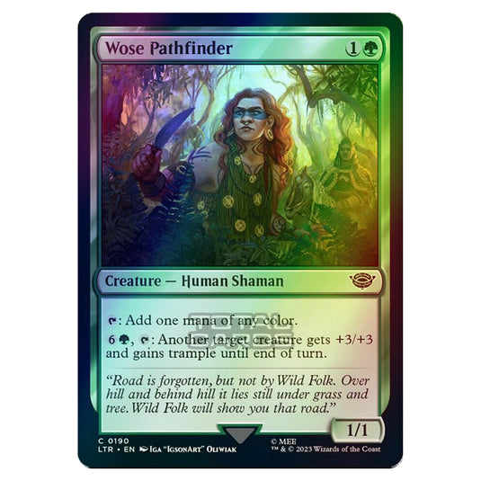 Magic The Gathering - The Lord of the Rings - Tales of Middle-Earth - Wose Pathfinder - 0190 (Foil)