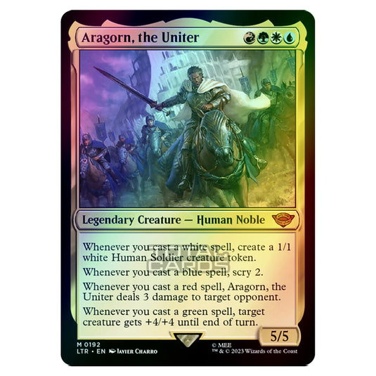 Magic The Gathering - The Lord of the Rings - Tales of Middle-Earth - Aragorn, the Uniter - 0192 (Foil)