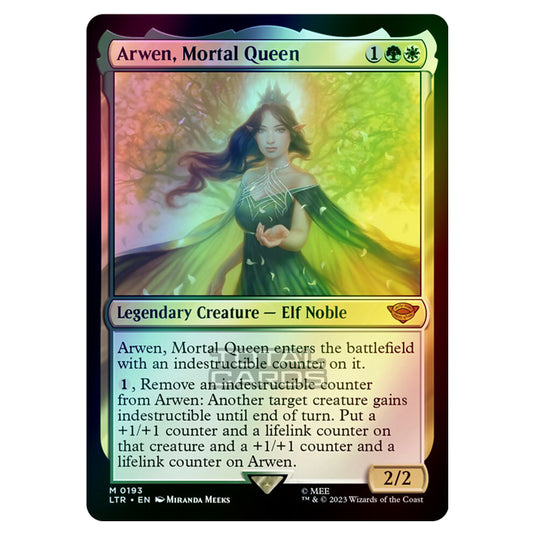 Magic The Gathering - The Lord of the Rings - Tales of Middle-Earth - Arwen, Mortal Queen - 0193 (Foil)