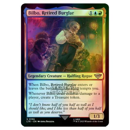 Magic The Gathering - The Lord of the Rings - Tales of Middle-Earth - Bilbo, Retired Burglar - 0196 (Foil)