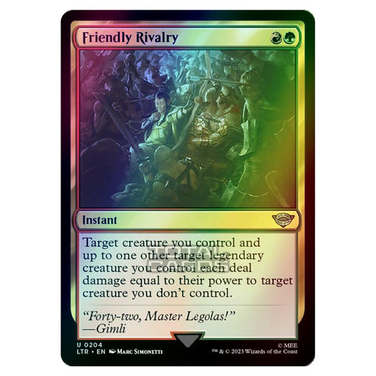 Magic The Gathering - The Lord of the Rings - Tales of Middle-Earth - Friendly Rivalry - 0204 (Foil)