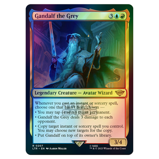 Magic The Gathering - The Lord of the Rings - Tales of Middle-Earth - Gandalf the Grey - 0207 (Foil)