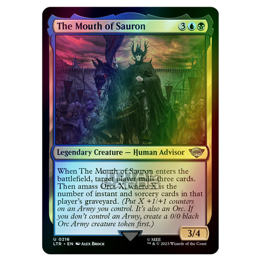 Magic The Gathering - The Lord of the Rings - Tales of Middle-Earth - The Mouth of Sauron - 0216 (Foil)