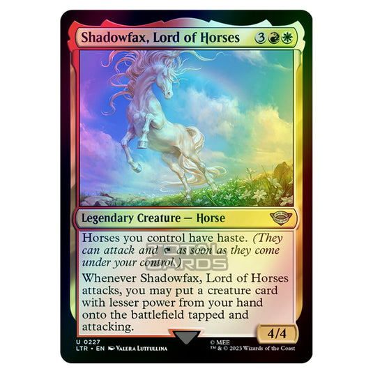 Magic The Gathering - The Lord of the Rings - Tales of Middle-Earth - Shadowfax, Lord of Horses - 0227 (Foil)