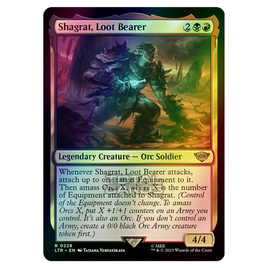 Magic The Gathering - The Lord of the Rings - Tales of Middle-Earth - Shagrat, Loot Bearer - 0228 (Foil)