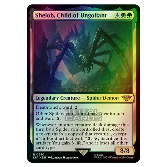 Magic The Gathering - The Lord of the Rings - Tales of Middle-Earth - Shelob, Child of Ungoliant - 0230 (Foil)