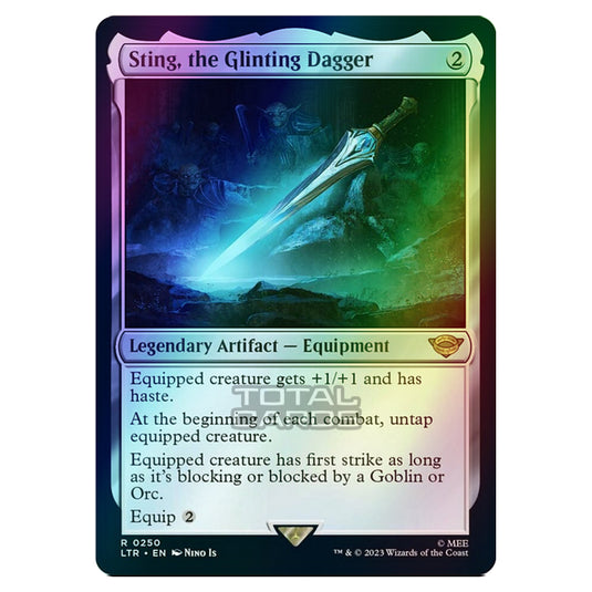 Magic The Gathering - The Lord of the Rings - Tales of Middle-Earth - Sting, the Glinting Dagger - 0250 (Foil)