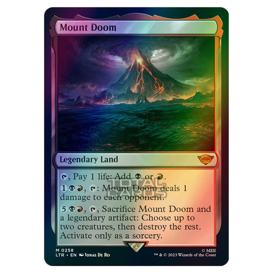 Magic The Gathering - The Lord of the Rings - Tales of Middle-Earth - Mount Doom - 0258 (Foil)