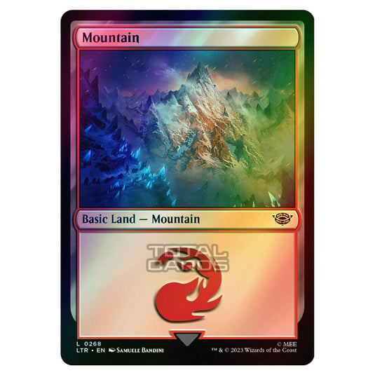 Magic The Gathering - The Lord of the Rings - Tales of Middle-Earth - Mountain - 0268 (Foil)