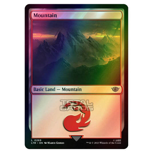 Magic The Gathering - The Lord of the Rings - Tales of Middle-Earth - Mountain - 0269 (Foil)