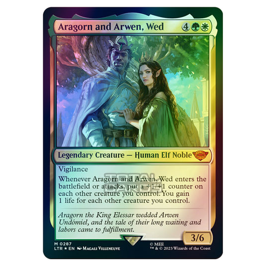 Magic The Gathering - The Lord of the Rings - Tales of Middle-Earth - Aragorn and Arwen, Wed (Starter Deck)  - 0287 (Foil)