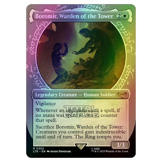 Magic The Gathering - The Lord of the Rings - Tales of Middle-Earth - Boromir, Warden of the Tower (Showcase Card)  - 0302 (Foil)