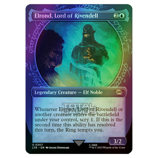 Magic The Gathering - The Lord of the Rings - Tales of Middle-Earth - Elrond, Lord of Rivendell (Showcase Card)  - 0307 (Foil)