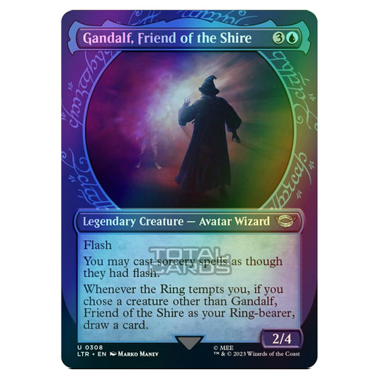 Magic The Gathering - The Lord of the Rings - Tales of Middle-Earth - Gandalf, Friend of the Shire (Showcase Card)  - 0308 (Foil)